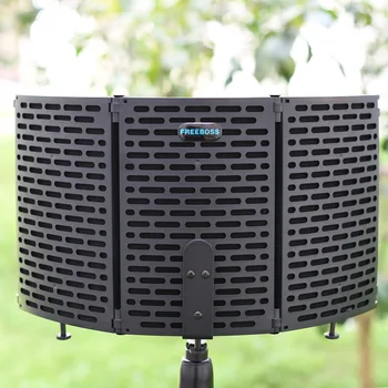 Freeboss FB-PS68(69) Broadcast Studio Regulējams Leņķis Salokāms Trokšņa Samazināšanas Skaņu Absorbējošus Mikrofons Vēja Ekrāna Vairogs