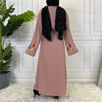 Jauns Dizains abayas sieviešu Modes Apģērbu Izšūti Kimono Jaka turcijas Sieviešu Atvērt Abaya Dubaija Islāma американская оде