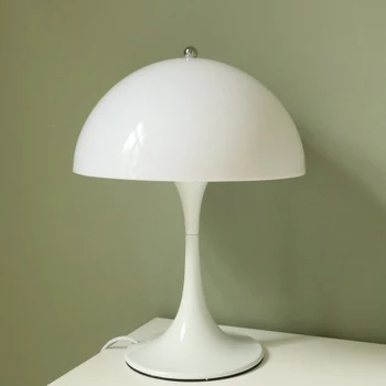 Itāļu stilā Minimālisma radošumu Sēņu Galda Lampa, Gaismeklis Balts LED Galda Gaismas E27 LED Spuldzes Dzīvojamā Istaba Guļamistaba