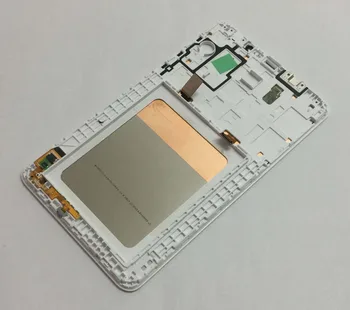 Samsung Galaxy Tab 7.0 (2016) SM-T285 T285 LCD Displejs Ekrāna Panelis Modulis + skārienekrāns Digitizer Sensors Montāžas Rāmis