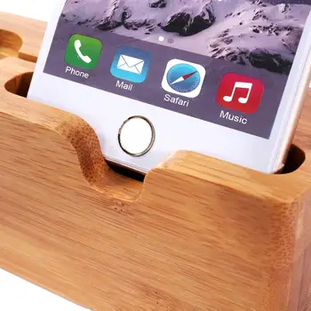 Universālo Koka galda Statīvu Planšetdatoru Apple Skatīties Dabīgā Koka Tālruņa Lādētājs, Statīvs Turētājs iPhone 7 6s 6 5 5s Statīvu (Dock