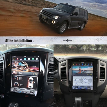Par Mitsubishi Pajero 4 V97 V93 Shogun Montero 2006+ Auto multimedia player Tesla Android PX6 stereo Radio Audio GPS Navigācija Vadītājs uni