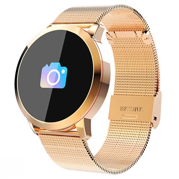 Jaunu Q8 OLED Bluetooth Smart Skatīties Nerūsējoša Tērauda Ūdensizturīgs Valkājamas Ierīces Smartwatch rokas Pulkstenis Vīriešiem, Sievietēm, Fitnesa Tracker