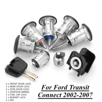 8Pcs Auto Barelu, Durvju Slēdzenes, Atslēgu Komplekts 4425134 FORD TRANSIT Connect 2002-2007