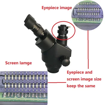3,5 X 7X 45X 90X 180X Tālummaiņu 3D Vienlaicīgi Fokusa dubultā roku uzplaukums Trinokulara Stereo Mikroskopu 38MP HDMI USB digitālā kamera SMD optika