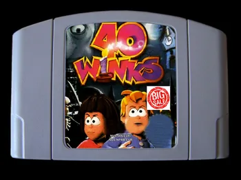 64Bit Spēles ** 40 Winks ( PAL Versija!! Angļu, Spāņu, Itāļu, 3 Valodas!)