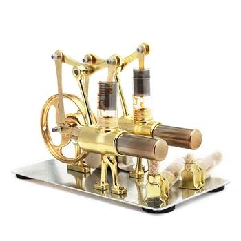 Atlikums Stirling motors miniatūra tvaika enerģijas tehnoloģiju zinātniskā enerģijas ražošanas eksperimentālās rotaļlietas