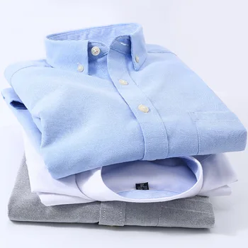 NIGRITY 2020 Vīrieši Gadījuma Long Piedurknēm Pleds krekls Slim Fit Vīriešu Oxford Auduma Biznesa Kleita Krekls Zīmolu Vīriešu Apģērbu Izmēri 38-44