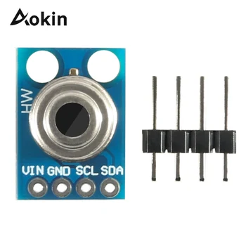 Aokin GY-906 MLX90614ESF bezkontakta Infrasarkanais Temperatūras Sensora Modulis IIC I2C Sērijas Par Arduino