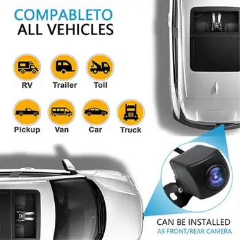 1080P WiFi Bezvadu Atpakaļskata Kamera Ūdensizturīgs Reverse Auto Atpakaļ uz Augšu Automašīnu Kamera ar Platleņķa Skatu Leņķi, iOS un Android Telefoniem