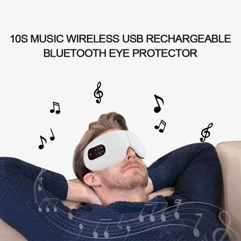 USB apkures 10s tvaika karstā komprese Bluetooth miega acu maska anti-tumšos lokus acu maska massager acu nogurums palīdzības miega