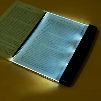 Radošā Plakanas Plāksnes LED Grāmatu Gaismas Lasījumā Nakts Vieglo Portatīvo Ceļojumu Kopmītnē Galda Lampu Mājas Iekštelpu Mazulis Guļamistaba Lasīt Sīkrīkus