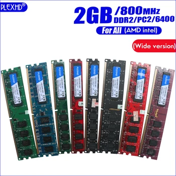 DDR2 4GB ram atmiņa ddr3 2G DDR2 PC2-6400 800MHz Desktop PC DIMM PC2 6400 Atmiņas RAM ( intel, amd) Pilnībā saderīgs