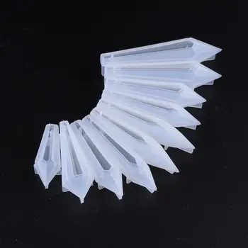 5 Gab./komplekts Crystal UV Sveķu Pērlītes Kubi Epoksīda Želeja Pelējuma ar Caurumiem DIY Piederumi Roku Kulonu Rotaslietu izgatavošana Veidnes