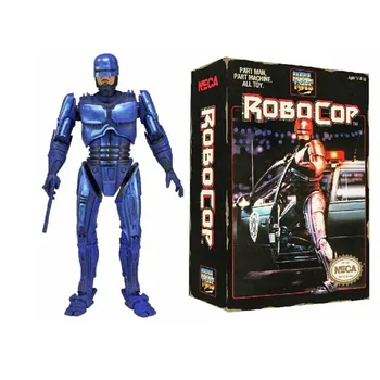 Aptuveni 7 collas Anime 1987 RoboCop Variants Rīcības Attēls Filmu Tikai Zilā Ver. RoboCop PVC attēls Rotaļlietu
