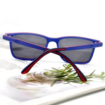 LUCIDIE Divējāda lietojuma Magnētisku Klipsi Saulesbrilles Sievietēm, Vīriešiem Kvadrātveida Saules Brilles Briļļu Ultem Rāmis UV400 Ēnā Braukšanas Brilles