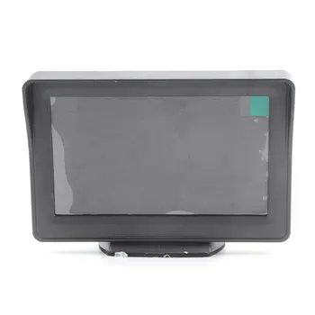 4.3 Collu Automašīnu Atpakaļskata Rezerves Kameru, Monitoru Sistēma ar LCD Displeju + Aizmugurē Atpakaļgaitas Parkošanās Kameru Komplekts Komplekts