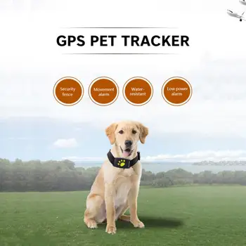Smart Pet GPS Tracker Suns, Kaķis Drošības Apkakles Anti-Zaudēja Reālā Laika atrašanās vietas
