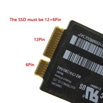 CYDZ USB 3.0 2010 2011 12+6pin SSD HDD SATA 22Pin Cietā Diska Kasetne Vadīt Gaisa A1369 A1370 SSD