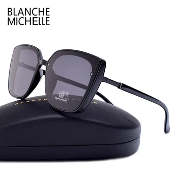 Augstas Kvalitātes Cat Eye Polarizētās Saulesbrilles Sieviešu UV400 oculos Lielizmēra Spogulis, Saules Brilles Sieviete 