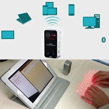 Modernizētas Bluetooth Bezvadu Lāzera Tastatūru Virtuālās Projekcijas Skaļrunis Pilnu QWERTY Tastatūras Izkārtojumu Ātri, Precīzi Dati KB560S F1