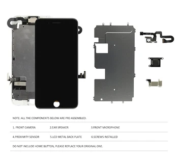 Karstā Pārdošanas Nomaiņa LCD iPhone 7 Plus 7P LCD Displejs Touch Digitizer Montāža iPhone 7 7P LCD Ekrāns AAA Kvalitāte