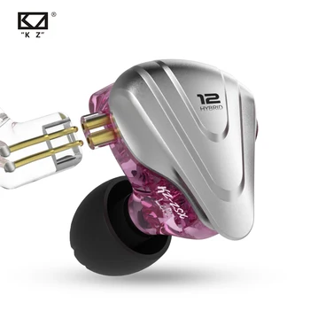 KZ ZSX Terminator Metāla Austiņas 5.BA 1DD Hibrīda 12 autovadītāji HIFI Bass Earbuds In-Ear Monitor Trokšņa Slāpēšanas Austiņas