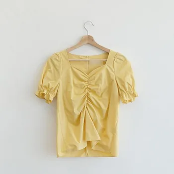 2020. gada Vasaras Modes korejas 2 Gabals Svārki Apģērbu Komplekti, Sieviešu, V-veida kakla Īss Tops + Mežģīņu Svārki Uzvalki Gadījuma Ladies Sweet Komplekti