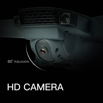 WIFI FPV Dūkoņa 4K Ar Kameras Platleņķa HD 1080P Kameras Augstums Režīmā Hold Salokāms Roku RC Quadcopter Dūkoņa Pro RTF Dron Par Dāvanu