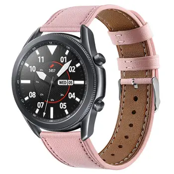 Īstas Ādas Joslu Samsung Galaxy Skatīties 3 45mm Siksnu Samsung Watch3 41mm Smartwatch Aizstāt Watchband Aproce