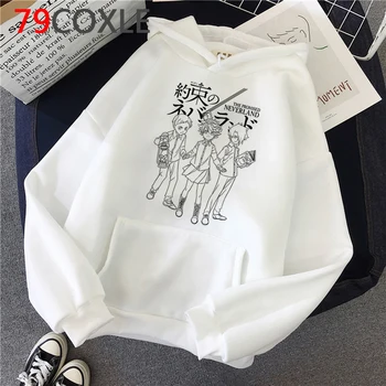 Solīto Neverland hoodies vīriešu grafiskā anime streetwear harajuku vīriešu apģērbu grunge