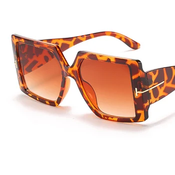 Brilles sieviešu modes 2020. gadam Retro Laukumā Stila Sieviete Saulesbrilles Liels rāmis Dizaineru Zīmolu Slīpums Saules Brilles uv400 Gafas de sol