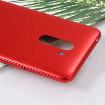 F 1 Aizmugurējo Vāciņu Xiaomi Pocophone F1 Poco Mājokļu Plastmasas Akumulatora Durvju Remonts Aizstāt Tālruņa Aizmugures Gadījumā + Logo Pogām
