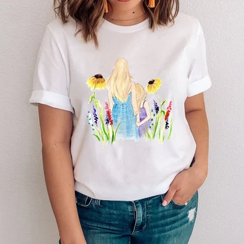 Sieviešu Grafikas Drukāšanai Karikatūra 90s Modes Meitene, Meita, Mamma Mamma Mamma Drēbes Topi Apģērbi t-veida, Drukāšanas Sieviešu T T-Krekls