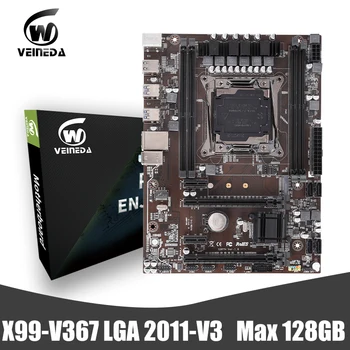 VEINEDA X99 DDR4 LGA2011 pamatplates-V3 Profesionālās 4Channel ddr4 atmiņas Desktop Mātesplatē Modulis PCI-E NVME M. 2 SSD atbalsts