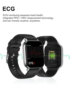 BYMUSE DT35 Vīriešiem Smart Skatīties P8 PRO Bluetooth Zvanu rokas Pulkstenis EKG Smartwatch Sirds ritma Monitors Fitnesa Tracker IP67 smartwatch