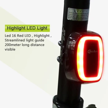 USB Lādējamu Velosipēds Gaismas MTB Velosipēda Priekšējā Atpakaļ Aizmugures Taillight Velo Drošības Brīdinājuma Gaismas Ūdensizturīgs Velosipēdu LampFlashLight