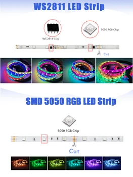 Sapņu Krāsa App Bluetooth Kontroles Mūzikas Sinhronizācijas LED Sloksnes Gaismas RGBIC Virves Gaismas 5M 10m Guļamistabai,Virtuvei,Mājai Partijas Apdare