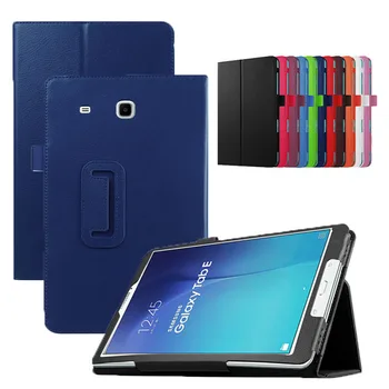 Cietā Coque Samsung Galaxy Tab E 8.0 SM-T377 T375 somiņa Magnētiskā Auto-Miega PU Ādas Samsung Tab E 8.0 T377 Vāciņu
