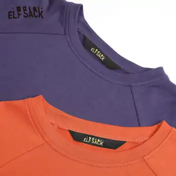 ELFSACK Apelsīnu Vēstuli Izdrukāt Gadījuma Lielajam Džemperi sporta Krekls Sievietēm 