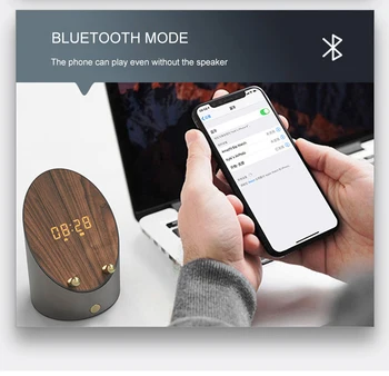 Bezvadu Bluetooth Skaļruni, Multi-Funkciju Digitālā Gailis Mini Indukcijas Skaļruni Creative Subwoofer kā Tālruņa Turētājs Ziemassvētku Dāvanu