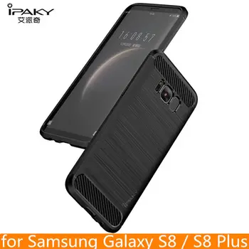 Samsung Galaxy S8 Plus Gadījumā IPAKY 9. pielikums 8. pielikums S9 S10 Silikona Oglekļa Šķiedras Hibrīda seguma Samsung S8 Gadījumā