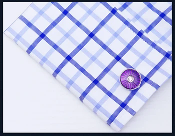 2 Krāsu KFLK 2020. gadam Luksusa krekls cufflink par vīriešu dāvanu Zīmola aproces pogu Kristāla aproces saite Zilā Augstas Kvalitātes Rotaslietas abotoadura