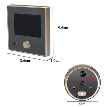 3 Collu Sy-1 TFT LCD HD Digitālās Kameras Durvis Acu Durvju Elektriskā Durvju Acu Pārvietot Atklāšanas 120 grādu Peephole Skatītāju Video