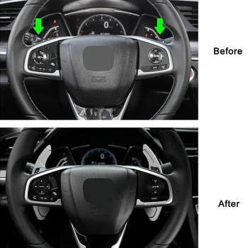 Honda 10. Gen Civic Accord, CR-V 2017 2018 2019 2020 Alumīnija Sakausējuma Shift Bradāt Stūres Pārslēdzēju Airi Pagarināšana