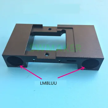 Modernizētas 3D printeri Replicator vienu presēt pārvadāšanas 8mm stieples MK10 MK8 X vārpstas slīdni ar 2 LM8LUU circlip tips