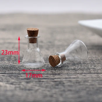10pieces mini, kas vēlas stikla pudele ar korķi flakons kulons ar rokām darinātas rotaslietas secinājumi stikla globuss