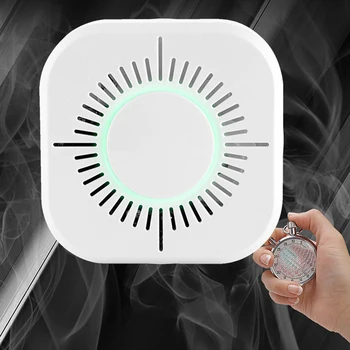 2019 Jaunākās Bezvadu 433MHz Dūmu Gāzu Detektoru Viedo Sensoru Home Security 360 Grādu Dūmu, Uguns Trauksmes Signalizācijas Nav Nepieciešams Vārti