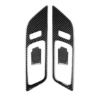 4gab Jaunu Oglekļa Šķiedras Durvju Rokturi Trauka Vāciņš Melns, Komplekts Ford Mustang+ Automašīnas salona Apdares Komplekts