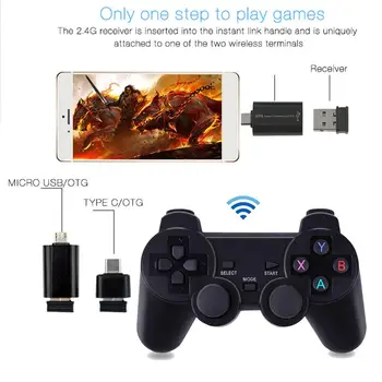Bezvadu Kontrolieri Bluetooth Gamepad 2.4 G Uztvērējs Bezvadu Kursorsviru, Lai PC Klēpjdators PS3 PS4 Spēļu Konsole